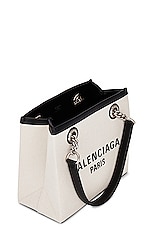 Balenciaga Duty Free Small Tote Bag in Naturel, view 5, click to view large image.
