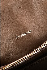Balenciaga Crush Small Chain Bag in Dark Mink Grey, view 7, click to view large image.