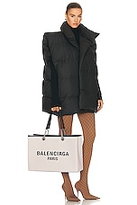 Balenciaga Duty Free Large Tote Bag in Naturel, view 2, click to view large image.