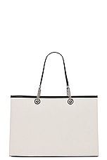 Balenciaga Duty Free Large Tote Bag in Naturel, view 3, click to view large image.