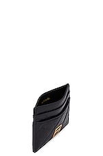 Balenciaga Crush Card Holder in Black, view 4, click to view large image.