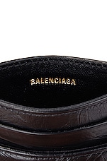 Balenciaga Crush Card Holder in Black, view 5, click to view large image.