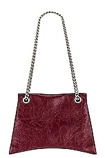 Balenciaga Crush Medium Chain Bag in Brick Red, view 3, click to view large image.