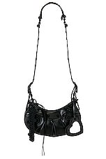 Balenciaga Le Cagole Latex XS Shoulder Bag in Black, view 1, click to view large image.