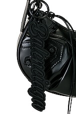 Balenciaga Le Cagole Latex XS Shoulder Bag in Black, view 7, click to view large image.