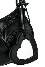 Balenciaga Le Cagole Latex XS Shoulder Bag in Black, view 9, click to view large image.