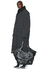 Balenciaga Le Cagole Large Tote Bag in Black, view 2, click to view large image.