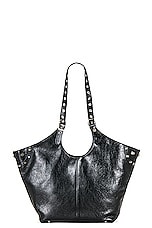 Balenciaga Le Cagole Large Tote Bag in Black, view 3, click to view large image.