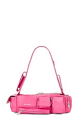 Balenciaga Superbusy XS Sling Bag in Bright Pink, view 1, click to view large image.