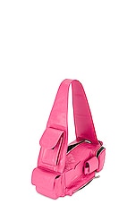 Balenciaga Superbusy XS Sling Bag in Bright Pink, view 5, click to view large image.