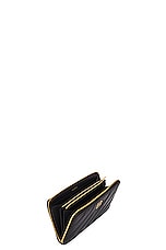 Balenciaga Crush Continental Wallet in Black, view 4, click to view large image.