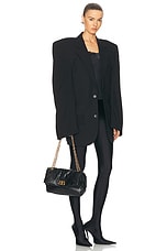 Balenciaga Monaco Small Chain Bag in Black, view 2, click to view large image.