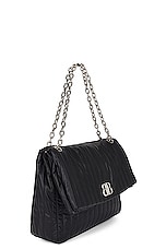 Balenciaga Monaco XL Chain Bag in Black, view 4, click to view large image.