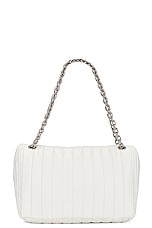 Balenciaga Monaco Medium Chain Bag in Off White, view 3, click to view large image.