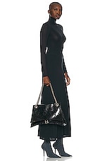 Balenciaga Large Crush Chain Bag in Black, view 2, click to view large image.