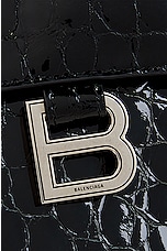 Balenciaga Large Crush Chain Bag in Black, view 8, click to view large image.