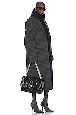 Balenciaga Monaco Medium Chain Bag in Black, view 2, click to view large image.