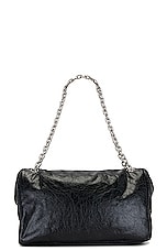 Balenciaga Monaco Medium Chain Bag in Black, view 3, click to view large image.
