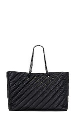 Balenciaga Crush Carry All Large Bag in Black, view 3, click to view large image.