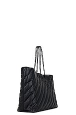 Balenciaga Crush Carry All Large Bag in Black, view 4, click to view large image.