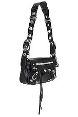 Balenciaga Le Cagole XS Sling Bag in Black, view 4, click to view large image.