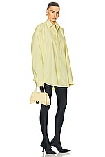Balenciaga Hourglass Top Handle Small Bag in Butter Yellow, view 2, click to view large image.