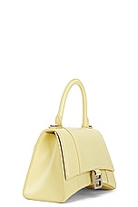 Balenciaga Hourglass Top Handle Small Bag in Butter Yellow, view 4, click to view large image.