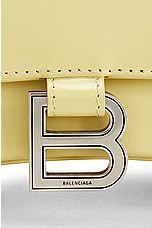 Balenciaga Hourglass Top Handle Small Bag in Butter Yellow, view 8, click to view large image.