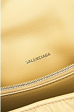 Balenciaga Small Crush Chain Bag in Butter Yellow, view 7, click to view large image.
