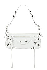 Balenciaga Le Cagole Small Sling Bag in Optic White, view 1, click to view large image.