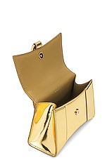 Balenciaga Hourglass Top Handle XS Bag in Gold, view 6, click to view large image.