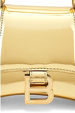 Balenciaga Hourglass Top Handle XS Bag in Gold, view 8, click to view large image.