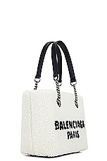Balenciaga Duty Free Small Tote Bag in Natural, view 4, click to view large image.
