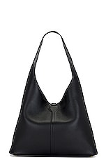 Balenciaga Locker Hobo Medium Bag in Black, view 3, click to view large image.