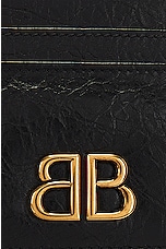 Balenciaga Monaco Card Holder in Black, view 6, click to view large image.