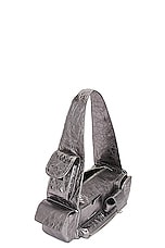 Balenciaga Superbusy Sling B XS Bag in Silver, view 5, click to view large image.