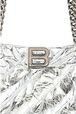 Balenciaga Large Crush Carry All in Silver, view 7, click to view large image.