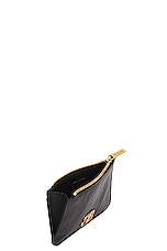 Balenciaga Monaco Long Card Holder in Black, view 4, click to view large image.