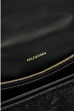 Balenciaga Medium Crush Chain Bag in Black, view 7, click to view large image.