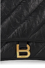 Balenciaga Medium Crush Chain Bag in Black, view 8, click to view large image.
