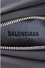 Balenciaga Knife Shoe Clutch in Black, view 7, click to view large image.