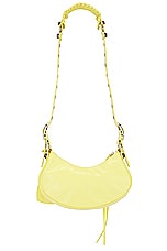Balenciaga Le Cagole XS Shoulder Bag in Citrus, view 3, click to view large image.