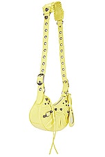Balenciaga Le Cagole XS Shoulder Bag in Citrus, view 4, click to view large image.