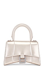Balenciaga Hourglass XS Top Handle Bag in Stone Beige, view 3, click to view large image.