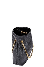 Balenciaga Crush Medium Tote Bag in Black, view 5, click to view large image.
