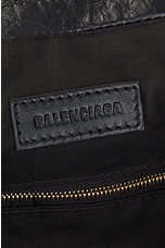 Balenciaga Crush Medium Tote Bag in Black, view 6, click to view large image.