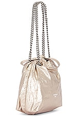 Balenciaga Crush Small Tote Bag in Stone Beige, view 4, click to view large image.