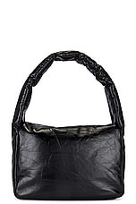 Balenciaga Monaco Small Sling Bag in Black, view 3, click to view large image.