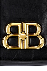 Balenciaga Monaco Small Sling Bag in Black, view 7, click to view large image.
