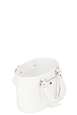 Balenciaga Le Cagole Small Panier Bag in Optic White, view 6, click to view large image.